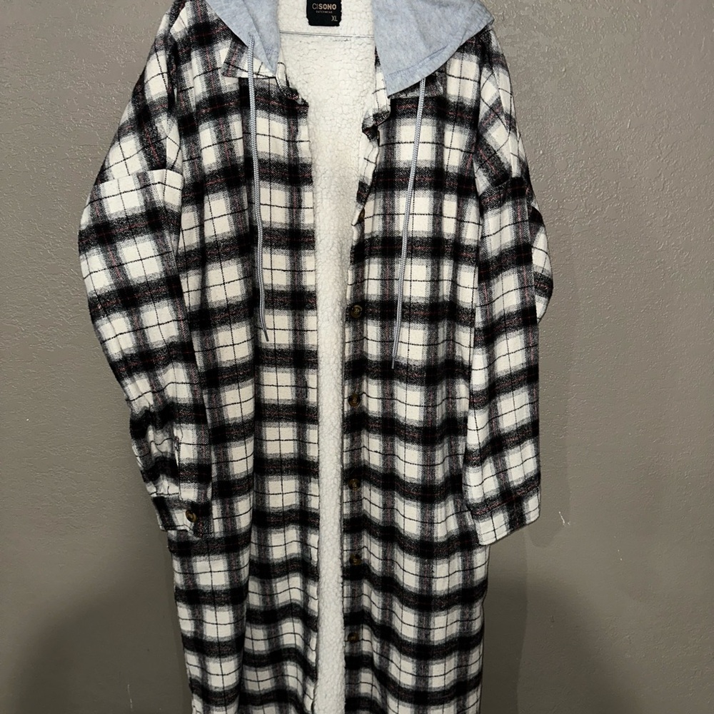 Ci Sono White Fleece Jacket